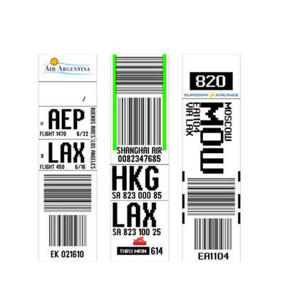 Autocollant d'étiquette de bagage de ligne aérienne